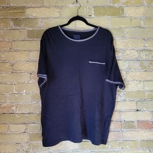 DENIM & FLOWER Tipped Pocket Cotton T-Shirt Unisex XL